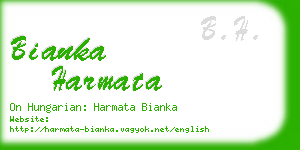 bianka harmata business card